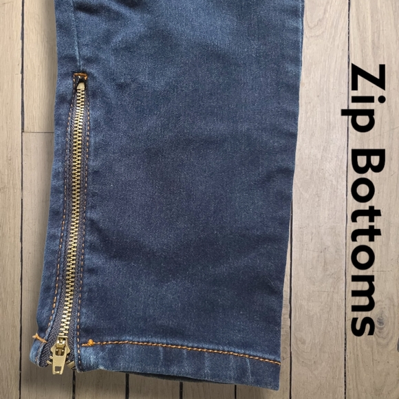 Forever 21 Premium Denim Stretch Skinny Zip Bottom Jeans Size 29 - Picture 10 of 12
